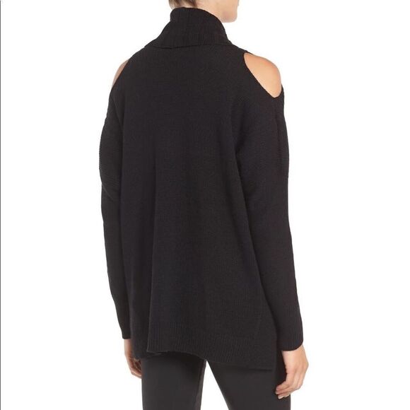 NWT- Chelsea28-Shawl Collar Cold Shoulder Cardigan - Picture 2 of 8